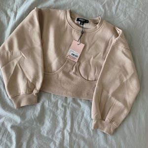Missguided corset sweater